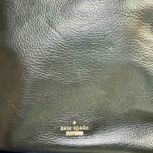 Kate Spade beautiful Black leather shoulder bag. No call outs. Very clean. - Picture 5 of 8